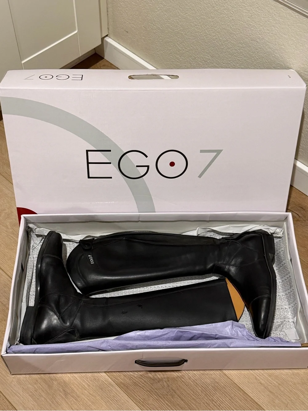 Black Ego7 Orion equestrian riding boots